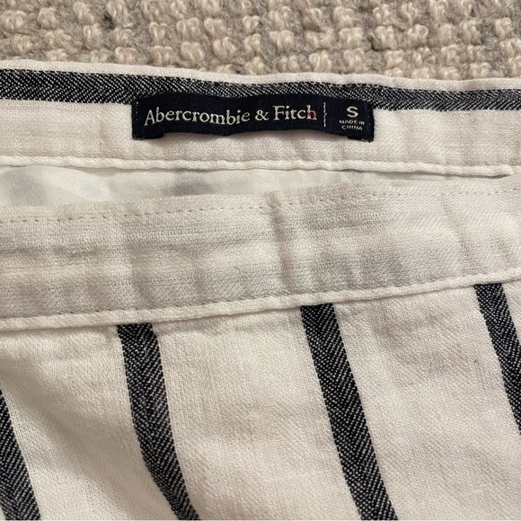 Abercrombie Striped Linen Wrap Skirt - Picture 10 of 11